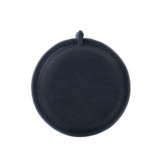 Black Handmade Crazy Horse Leather Retractable Tape Measure Keychain Dual Sided Scale 150cm/60" Mini Pocket Ruler for Sewing & Body Measuring