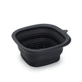 Black Collapsible Silicone Face Ice Basin | Portable Cold Therapy and Beauty Tool | Multi-Use Facial Spa