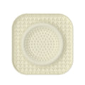 L Beige 2-Pack Premium Silicone Pet Lick Mat - Slow Feeder for Dogs and Cats with Powerful Suction Base - Anxiety Relief and Boredom Buster for Grooming and Bathing