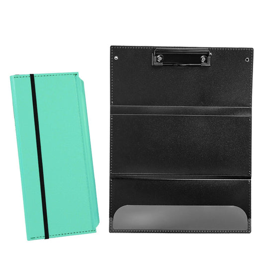 Light Blue Professional Trifold Nursing Clipboard | Foldable A4 Medical Folder for Clinicals | Portable Nursing Student Storage Clipboard.