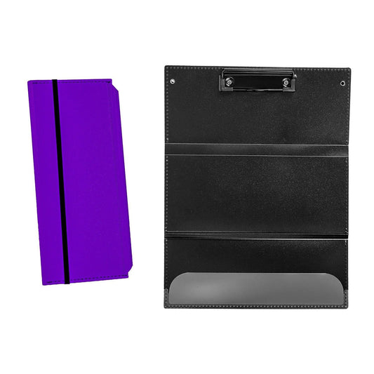 Purple Professional Trifold Nursing Clipboard | Foldable A4 Medical Folder for Clinicals | Portable Nursing Student Storage Clipboard.