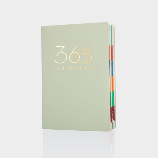 Green 2026 Daily Planner & 365 Days Calendar Book | Professional Time Management Organizer | Work Efficiency Handbook 190x160mm.