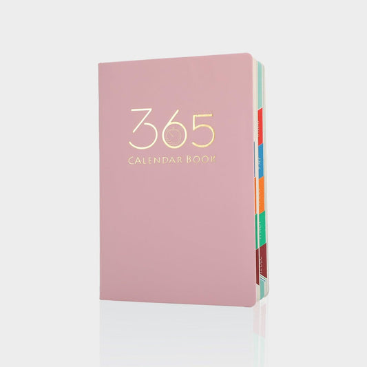 Pink 2026 Daily Planner & 365 Days Calendar Book | Professional Time Management Organizer | Work Efficiency Handbook 190x160mm.