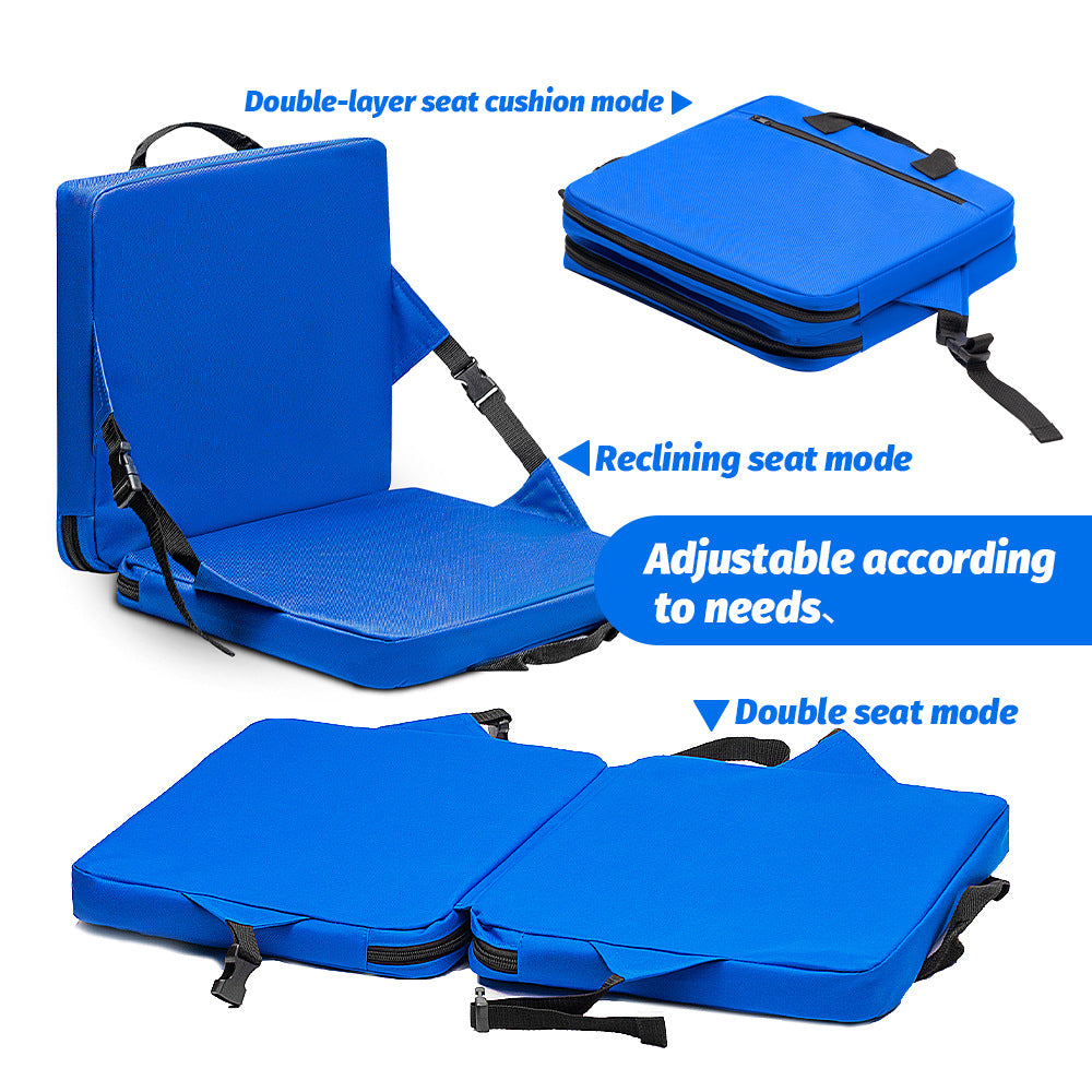 Red Portable Foldable Outdoor Seat – Multi-Functional Stadium & Boat Chair with Carry Handle