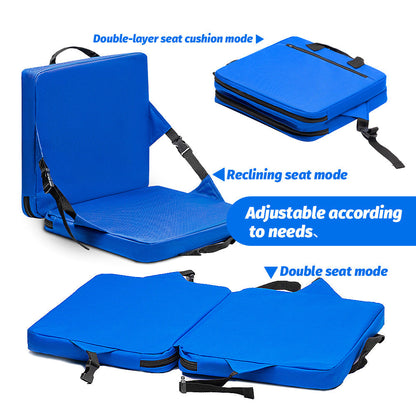 Red Portable Foldable Outdoor Seat – Multi-Functional Stadium & Boat Chair with Carry Handle