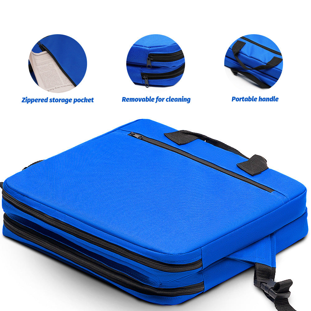 Red Portable Foldable Outdoor Seat – Multi-Functional Stadium & Boat Chair with Carry Handle