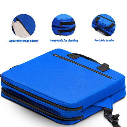 Red Portable Foldable Outdoor Seat – Multi-Functional Stadium & Boat Chair with Carry Handle