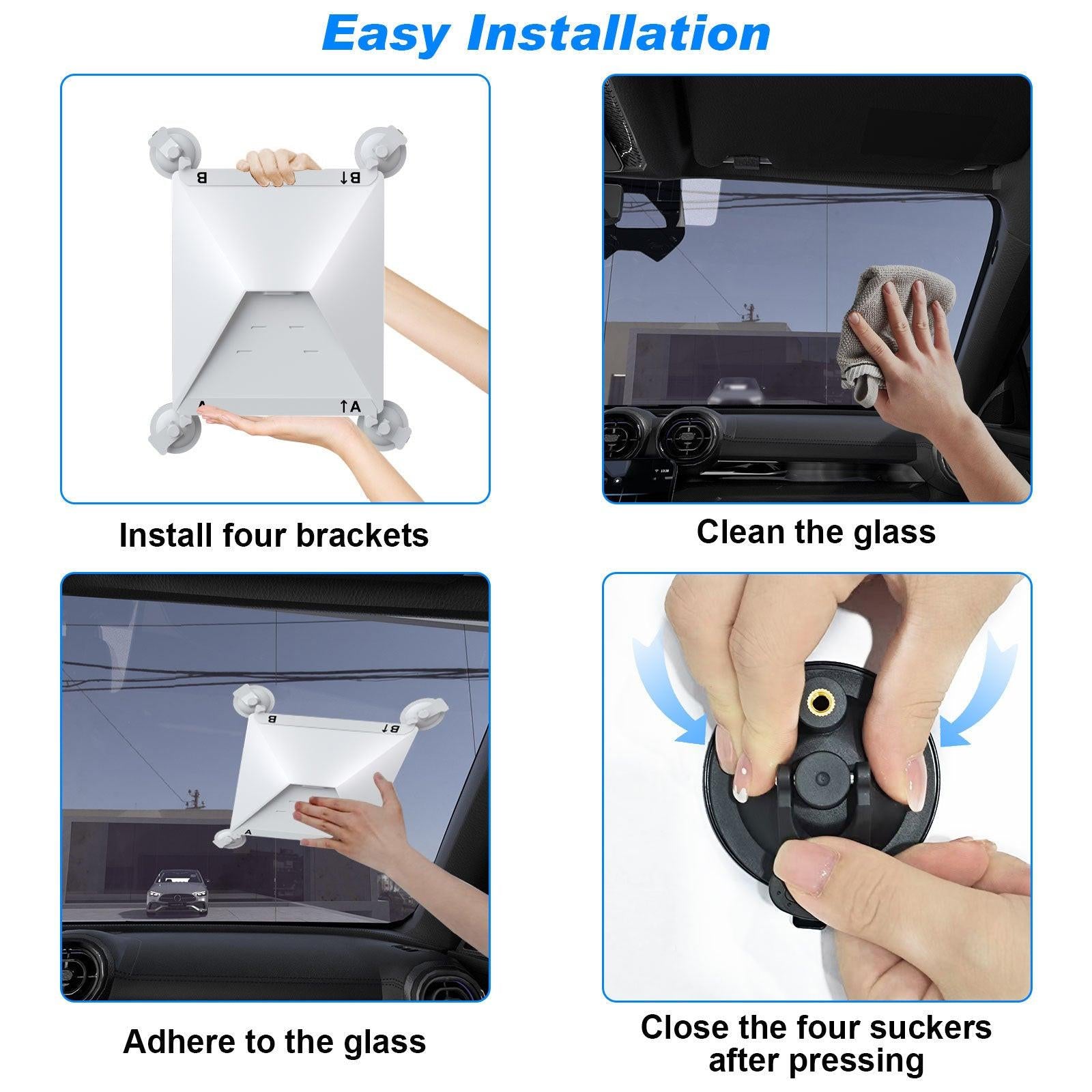 10 Pcs White Heavy-Duty Suction Cup Mount for Starlink Mini - All-Weather Car, RV & Boat Bracket.