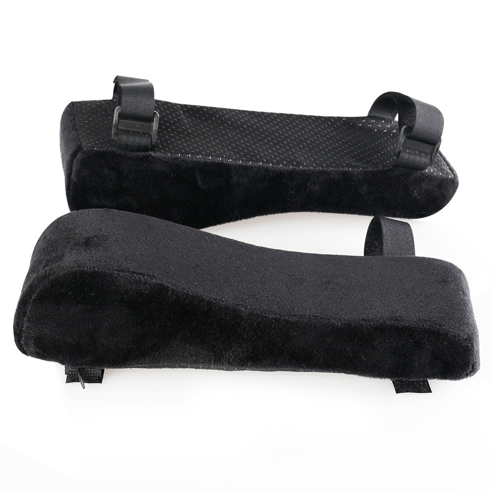 Grey 2-Pack Chair Armrest Pad – Memory Foam Elbow Support Cushion for Office and Home Chairs