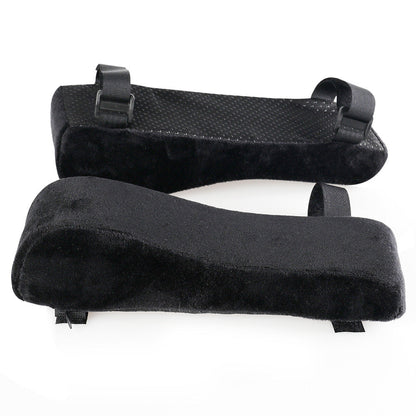 Grey 2-Pack Chair Armrest Pad – Memory Foam Elbow Support Cushion for Office and Home Chairs