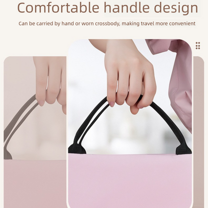 Pink Double-Layer Insulated Lunch Bag with Aluminum Foil Lining, Thermal Food Carrier for Hot & Cold Meals â Large Capacity, Reusable & Easy to Clean.