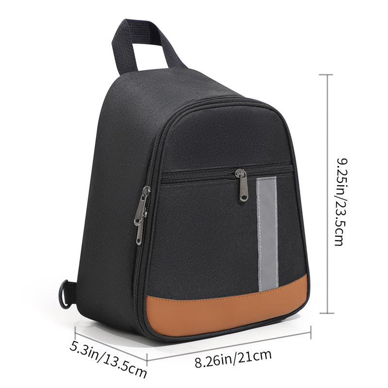 Black Portable Insulated Lunch Bag with Thick Aluminum Foil Lining â Oxford Fabric Thermal Food Carrier for Work, School, Travel & Outdoor Use.