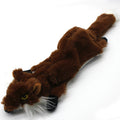 2-Pack Coffee Fox Identical Plush Pet Toys with Squeaker – Durable Fur-Textured Chew Toys for Dogs, Ideal for Teething, Play & Stress Relief