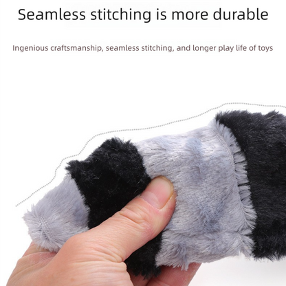 2-Pack Coffee Fox Identical Plush Pet Toys with Squeaker – Durable Fur-Textured Chew Toys for Dogs, Ideal for Teething, Play & Stress Relief