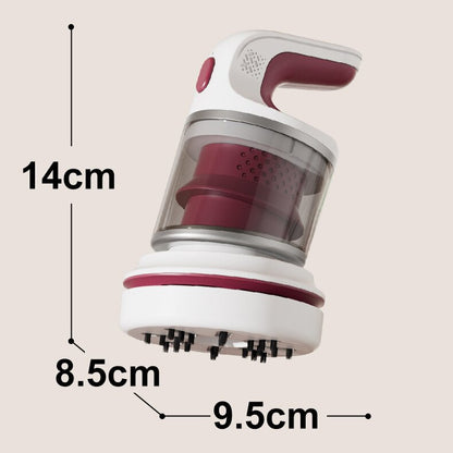 Orange Compact Desktop Vacuum Cleaner – Cordless Handheld Dust Remover for Office, Keyboard, Car & Home Use with Dual Suction Modes and USB Charging