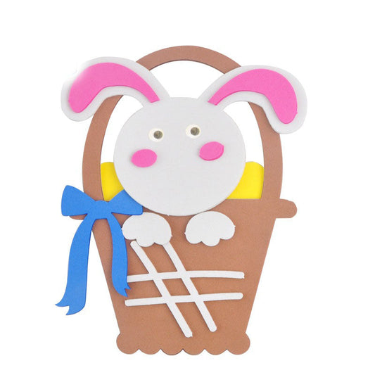 5-Pack rabbit Easter EVA Craft Basket Kit â DIY Creative Art & Craft Supplies for Kids, Perfect for Parent-Child Activities and Holiday Decorations.