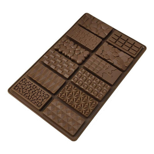 2-Piece Dubai Rectangle Chocolate Silicone Mold Set â Food-Grade, Easy Release, Heat-Resistant Baking Molds for Chocolate, Candy, and Cake(12-in-1).