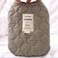 Green Winter Dog Vest for Small and Medium Breeds – Thickened Warm Quilted Coat with Soft Fleece Lining, Adjustable Fit for Dogs and Cats(Size: M)