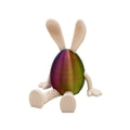 3-Piece Cool and colorful Easter Figurine Set â Identical Poseable Egg-Shaped Toys for Holiday Display and Interactive Play.