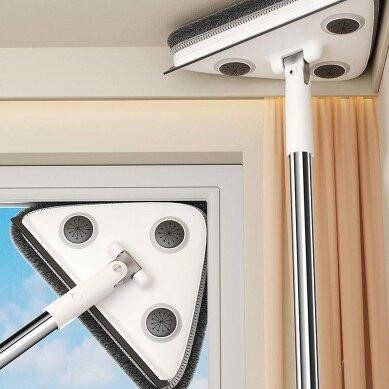 10-Pack Window Cleaning Sets â Each with Rod, Triangular Head & 2 Cloths.