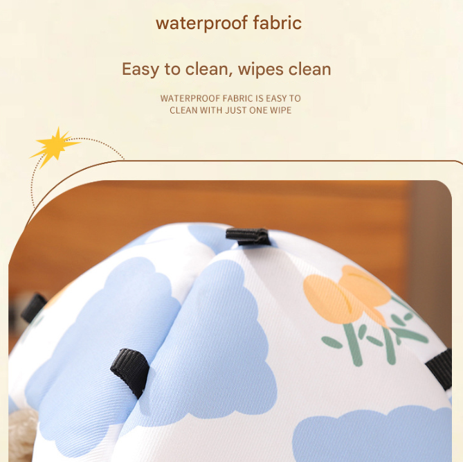Cartoon bear Soft Shelter for Small Mammals – Hanging & Floor Use, Waterproof Surface, Easy Clean(Size: S)