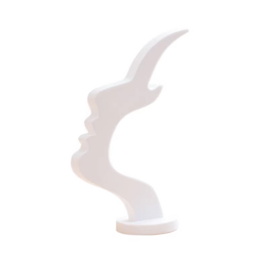 2-Pack White Desktop Eyeglass Holder â Minimalist Design for Home or Office, Stable Display Stand with Rounded Base.