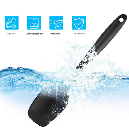 6-Piece Green Silicone Spatula Set – Heat-Resistant, Non-Scratch Kitchen Tools with Integrated Metal Reinforcement, Dishwasher Safe, for Cooking, Mixing, and Baking