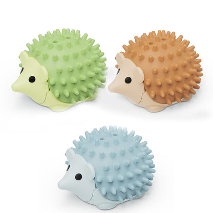 3-Pack Cat Hedgehog Lick Toys – Rotating Catnip Ball Scratcher with Adhesive Mount, ABS Self-Play Wall Toy in Green, Blue & Brown