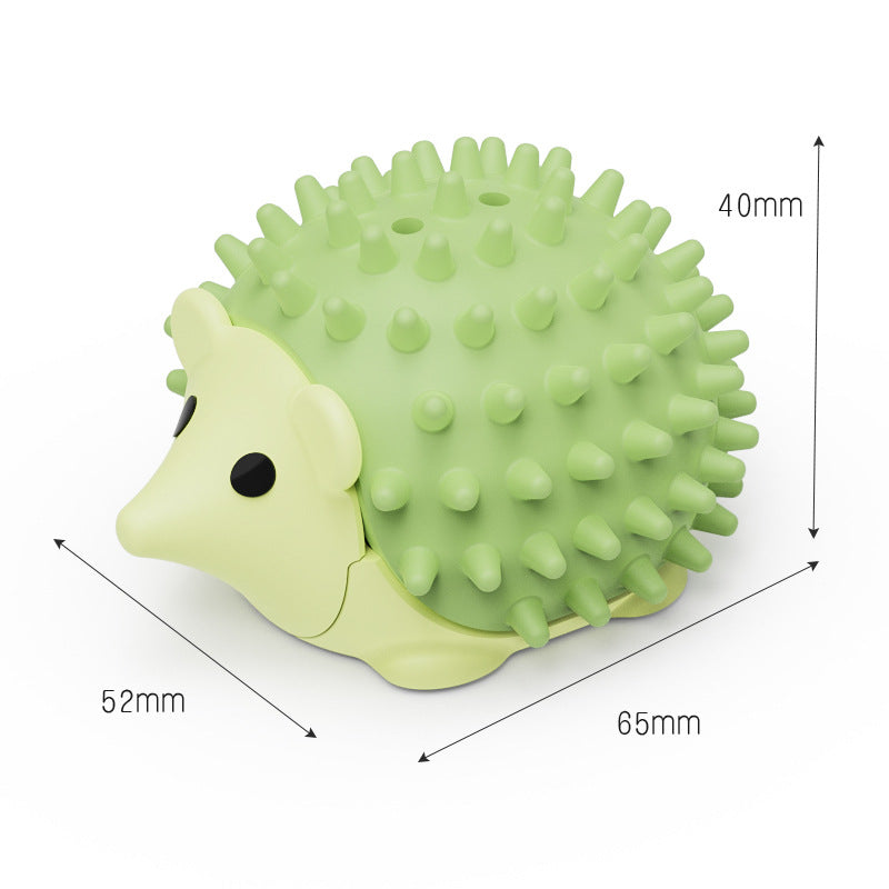 3-Pack Cat Hedgehog Lick Toys – Rotating Catnip Ball Scratcher with Adhesive Mount, ABS Self-Play Wall Toy in Green, Blue & Brown