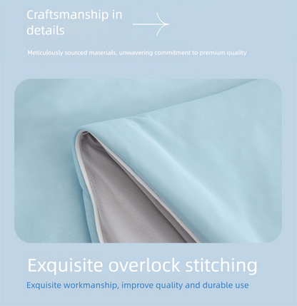 Green and gray combination Cooling Summer Quilt with Ice Silk Fabric Lightweight Breathable Air Conditioner Blanket 180x220cm Soft Washable Comforter for Home Sleep Comfort