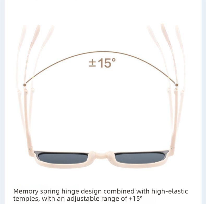 Black Foldable UV400 Sunglasses for Men and Women – Lightweight Driving & Outdoor Sun Glasses with Hard Case, 18.4g TR+Metal Frame, Compact 32mm Folded Size