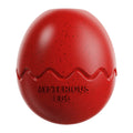 Red Mysterious Egg Slow-Feeder Treat Dispenser for Dogs – Food-Grade TPR Interactive Toy with 7 Internal Feeding Posts, Freezable and Dishwasher-Safe Design