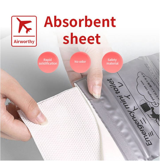 8PCS Leak-Proof & Odorless Motion Sickness Bags and Emergency Urine Bags - Unisex Portable Travel Potty for Car Road Trips & Camping.