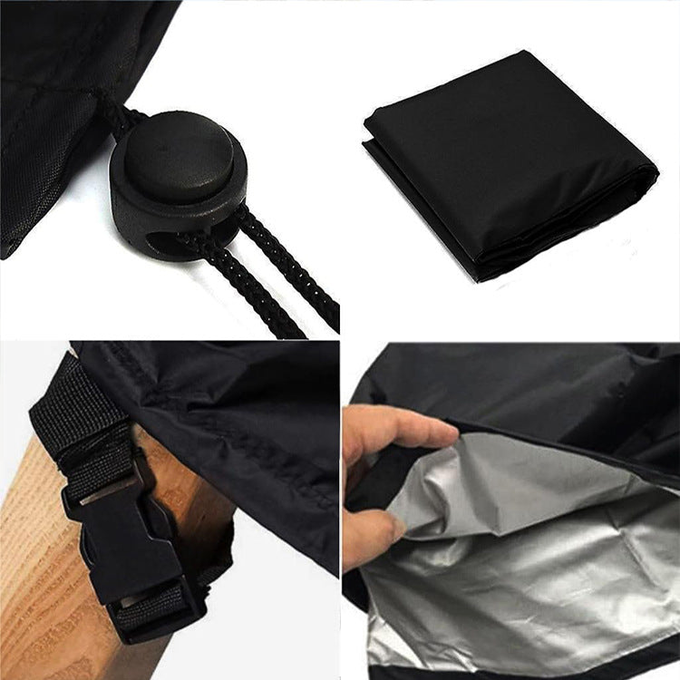 4PCS Large Outdoor Dustproof Furniture Cover Set with Zippered Bag (L Size) - Waterproof and UV-Resistant Garden Sofa, Desk & Chair Protectors