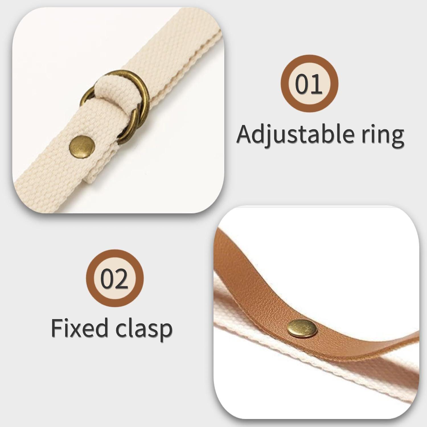Green and Brown 5.3M Heavy Duty PU Leather Camping Lanyard with 19 Carabiners  - Portable Outdoor Clothesline for Tents & Canopies.