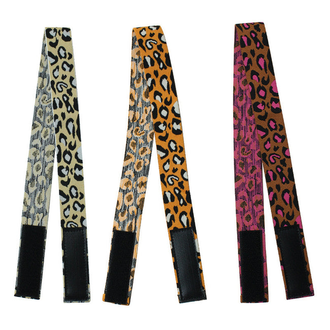 Adjustable Elastic Headband & Wig Grip Band - Comfortable and Seamless Edge Fixer for Wigs and Frontals (3-Pack Leopard Print) Hover Image