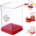 Handheld Fruit & Vegetable Speed Precision Slicer Integrated Safety Push Plate - Kitchen Stainless Steel Quick Multi-Cutter