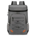 Dark Grey 5.55 Gallons Large Insulated Picnic Backpack with Multi Pockets & Leak-Proof Interior - Multifunctional Waterproof Thermal Lunch Bag for Camping, Hiking & Outdoor Travel