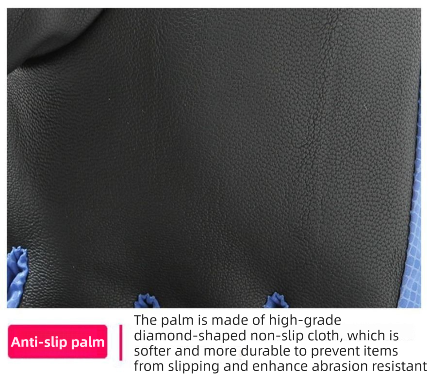 2-Pair Winter Waterproof Touchscreen Ski Gloves - Anti-Slip Thermal Mitts for Men & Women (Blue & Orange Graffiti Print)