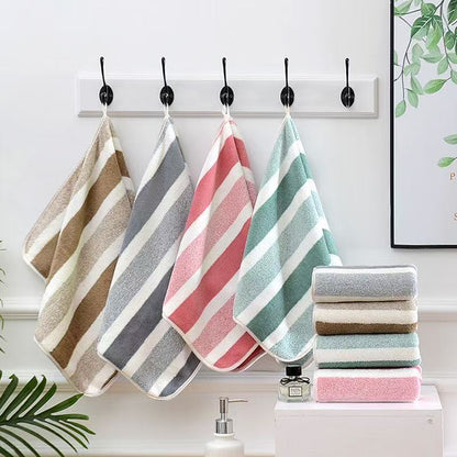 8-Piece Blue Luxury Coral Fleece Towel & Bath Sheet Set - Ultra-Soft High-Density Absorbent Towels Complete Bundle