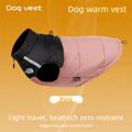 Pnik 2XL  Size  Dog Clothing — Warm, Thickened Cotton Jacket for Autumn & Winter; Waterproof Pet Vest — Reflective Safety Design, Leash-Compatible