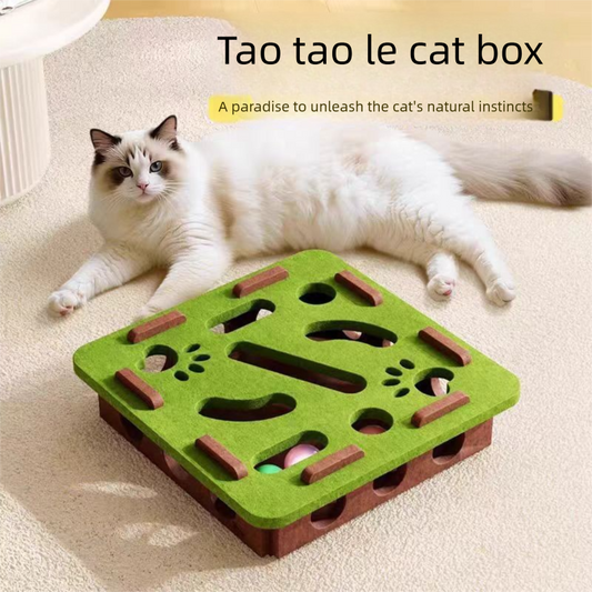 2-piece White cat toy set—featuring square and flower shapes—is an excellent choice for feline entertainment and relaxation. It also serves as a fun maze for kittens and pets, and includes six bells.