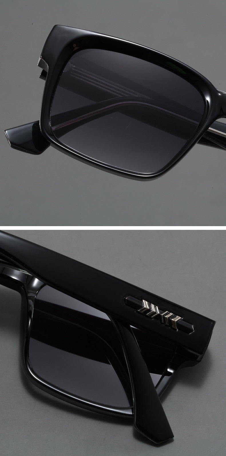 Blue And Brown Trendy Oversized Lightweight Blue Light Blocking Sunglasses for Men - Anti-Fog, Photochromic, and UV Protection