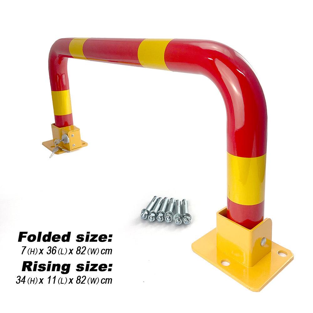 Arch Parking Barrier Fold Down Vehicle Security Locker Keyed Alike.