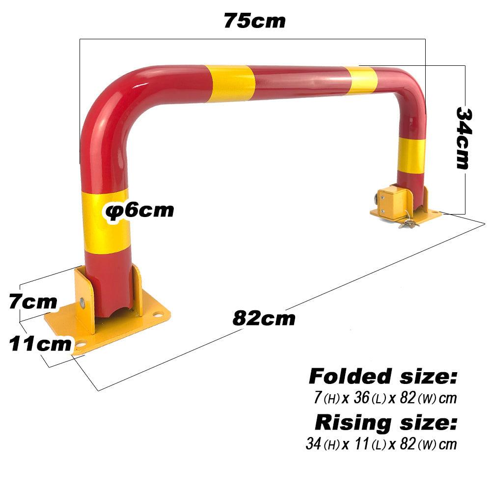 Arch Parking Barrier Fold Down Vehicle Security Locker Keyed Alike.