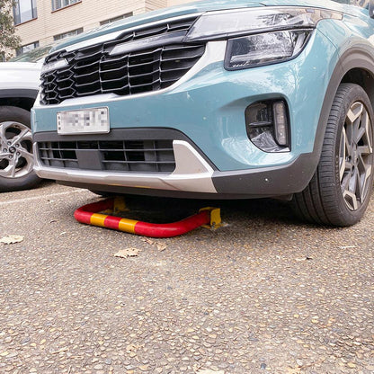 Arch Parking Barrier Fold Down Vehicle Security Locker Keyed Alike.