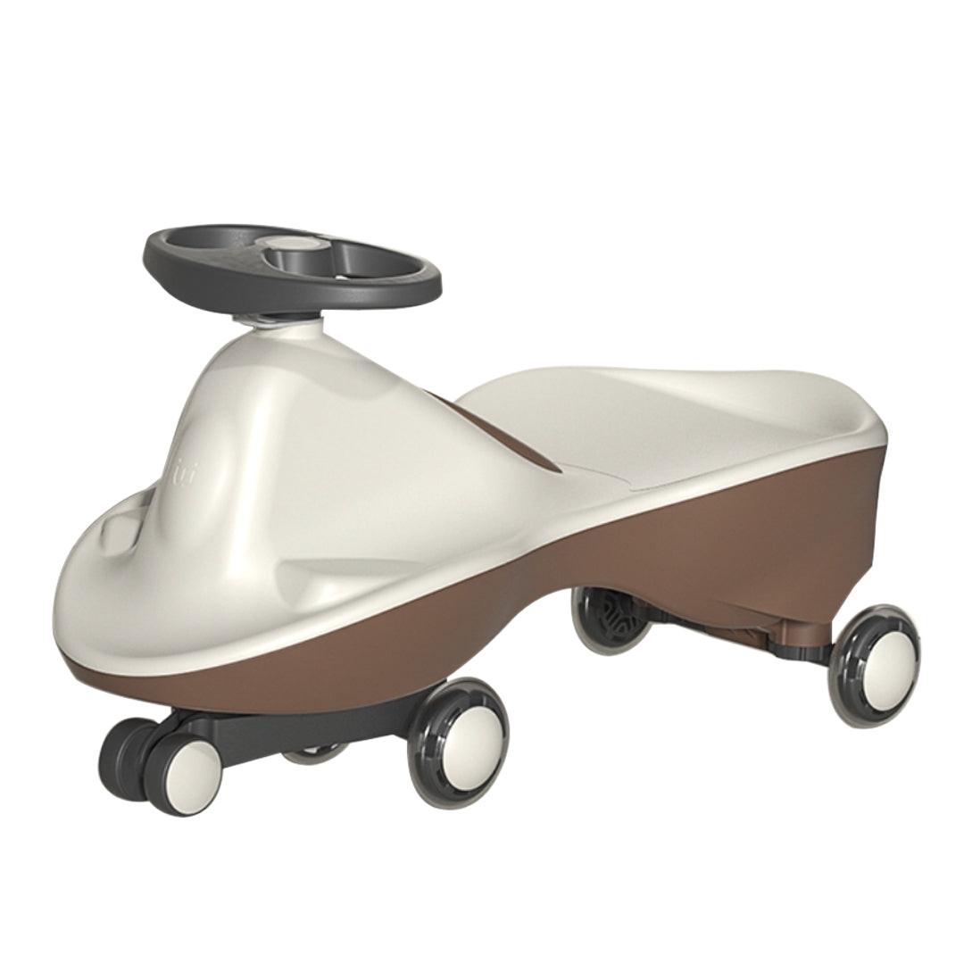 Moka White-Glide Walker Swing Car Twist Car Rind On Toy  Italian Designer For Children Outdoor.