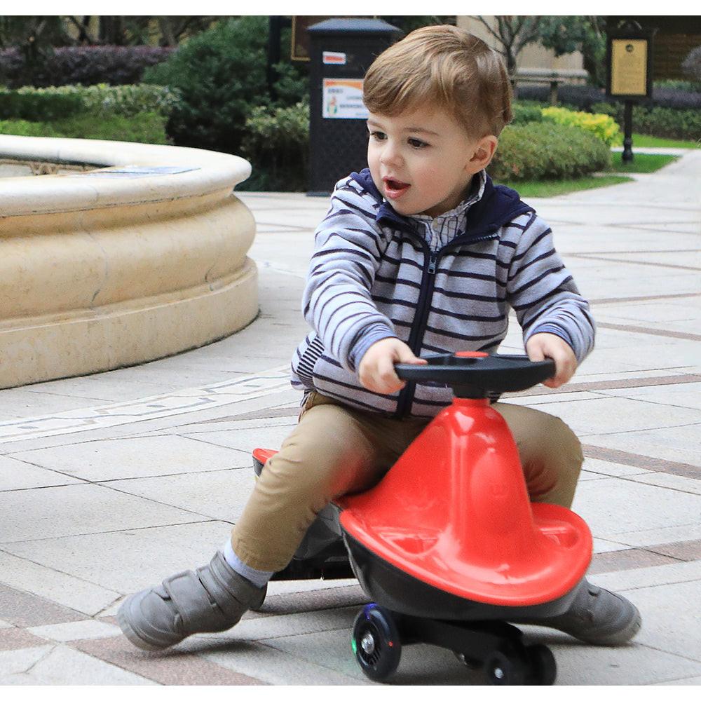 Moka White-Glide Walker Swing Car Twist Car Rind On Toy  Italian Designer For Children Outdoor.
