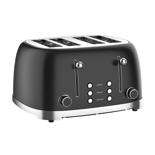 Bonzachef Multitoast Plus 4-Slice Popup Toaster With Ceramic Heating Element.