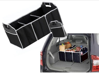 Collapsible Car Trunk Organiser with Cooler Bag.